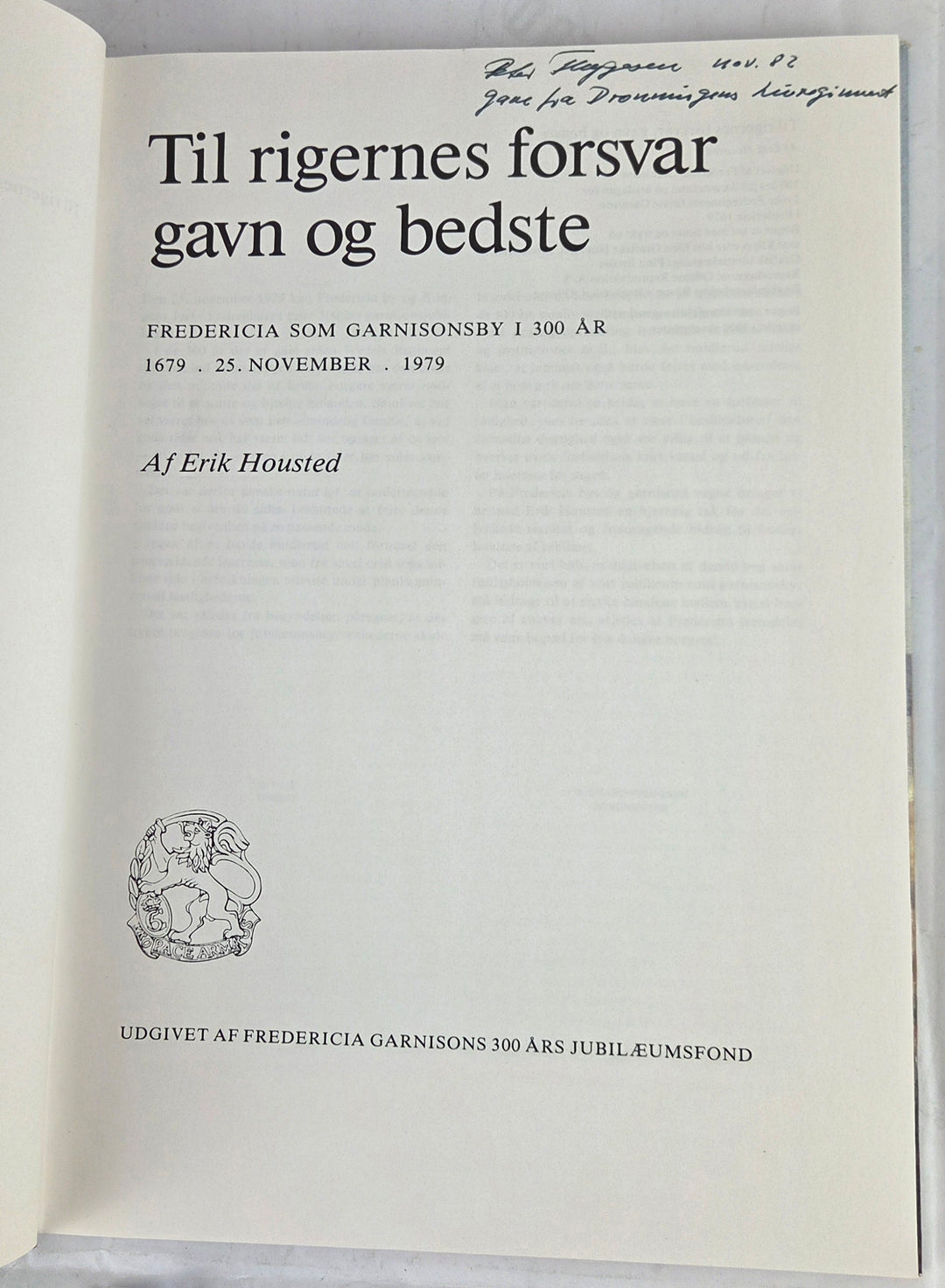 Til rigernes forsvar, gavn og bedste