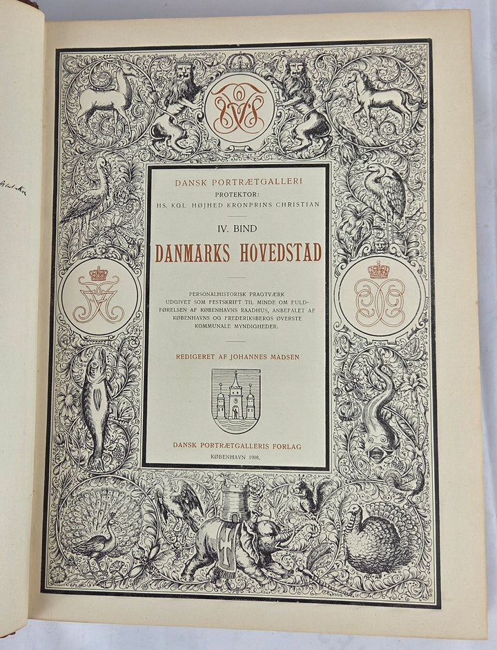 Dansk Portrætgalleri. Fjerde Bind : Danmarks Hovedstad