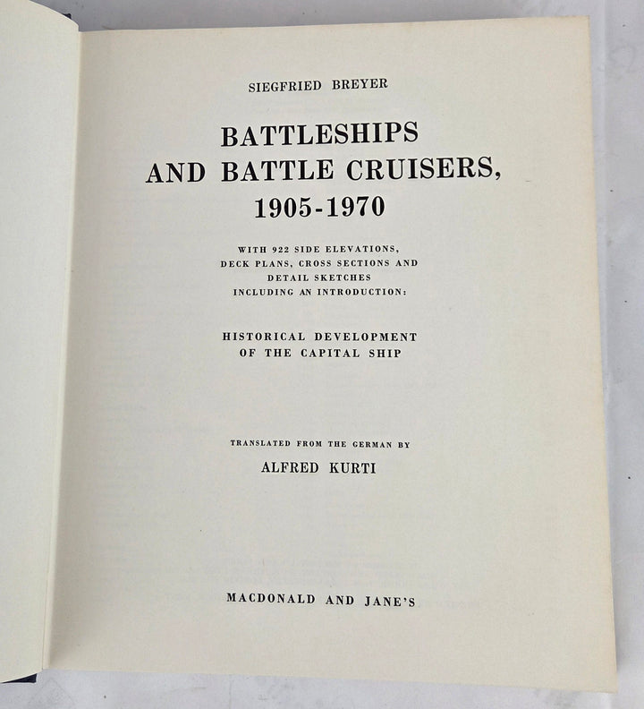 Battleships and battle cruisers, 1905-1970