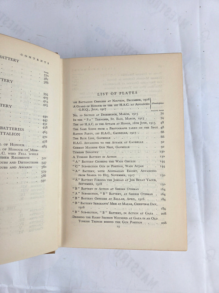 The Honourable Artillery Company in the Great War 1914-1919