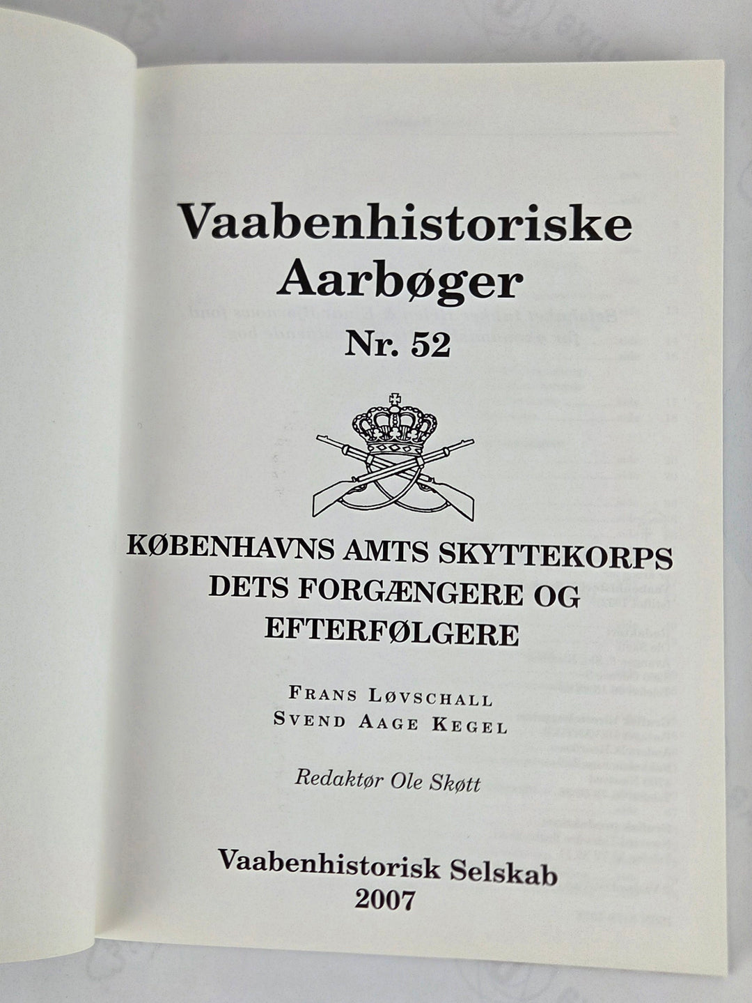 Vaabenhistoriske Aarbøger 2007 Nr. 52
