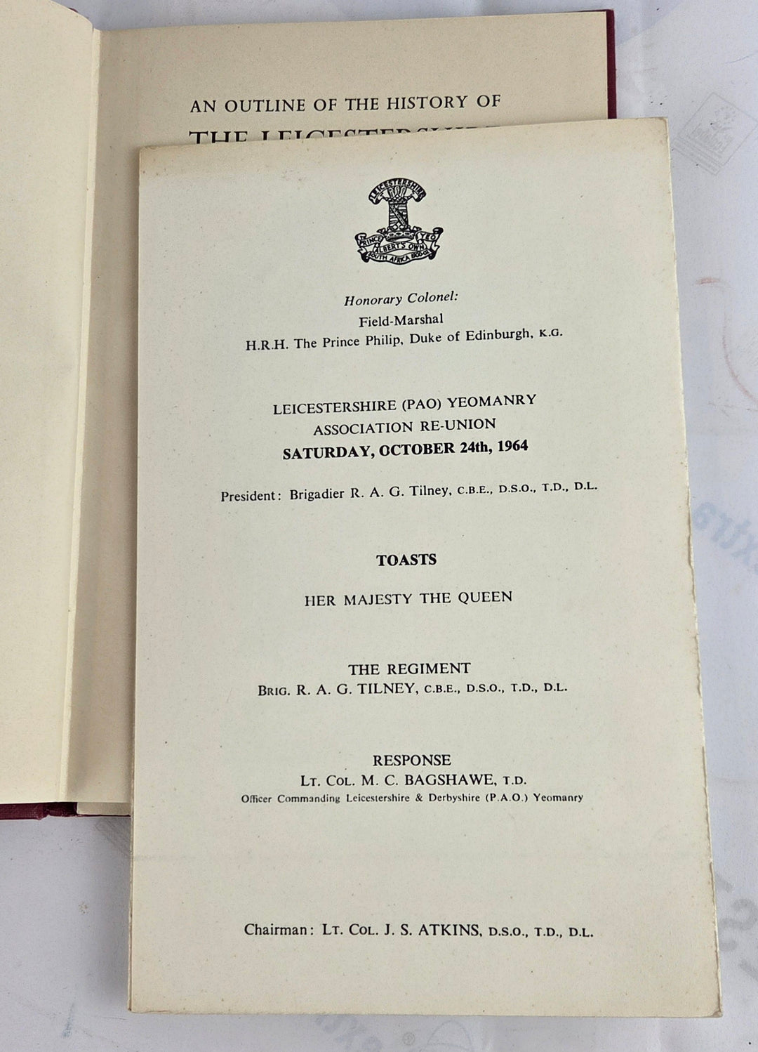 An Outline Of The History Of The Leicestershire (Prince Albert's Own) Yeomanry