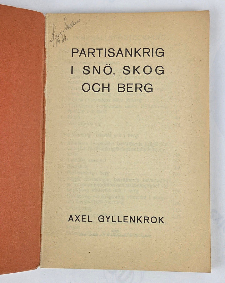 Partisankrig i snö, skog och berg