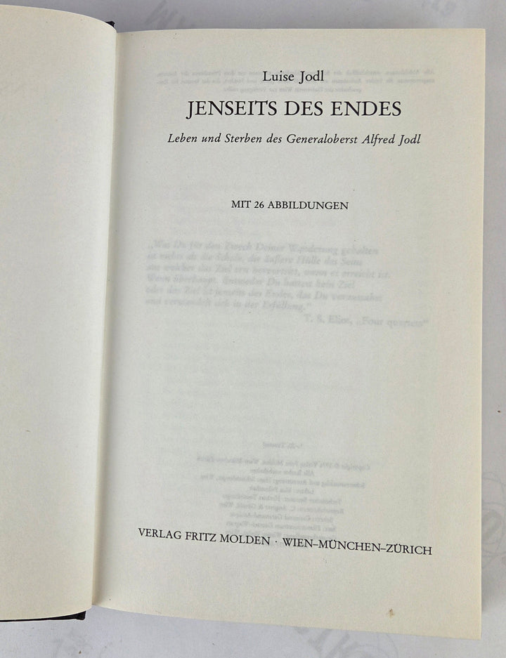 Jenseits des Endes. Leben und Sterben des Generaloberst Alfred Jodl