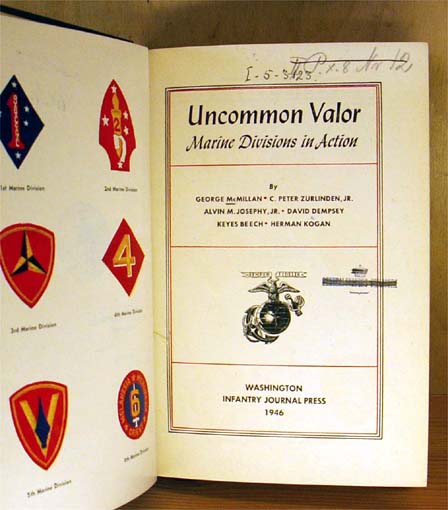 Uncommon Valor. Marine Divisions in Action – Skrold Antikvariat