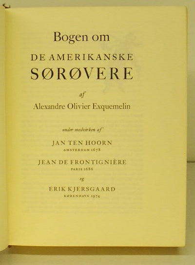 Bogen om de amerikanske Sørøvere