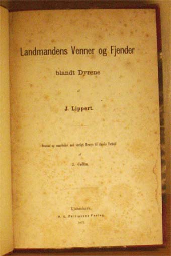 Landmandens Venner og Fjender blandt dyrene