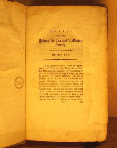 Briefe eines preussischen Augenzeugen über den Feldzug