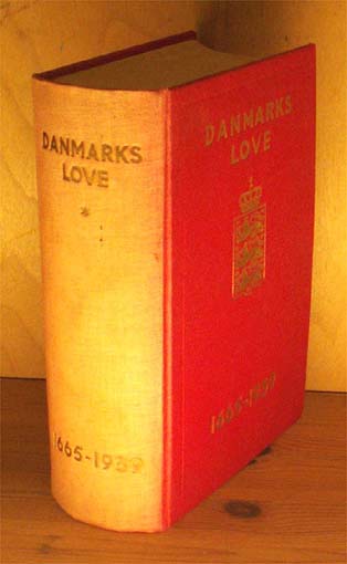 Danmarks love 1665-1939