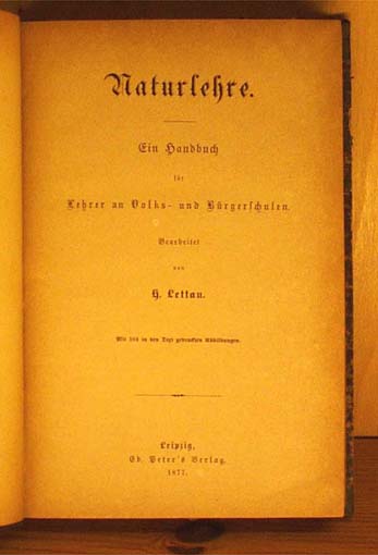 Naturlehre. Ein handbuch