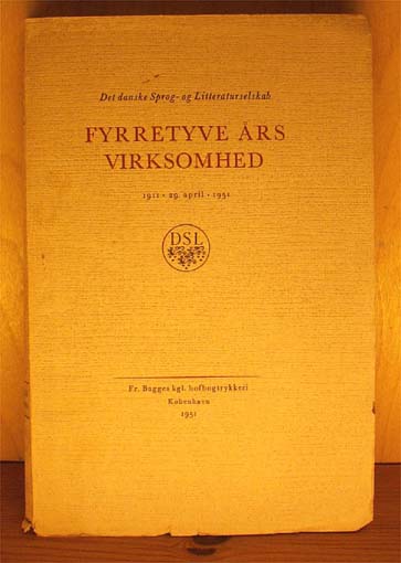Fyrretyve års virksomhed. 1911 - 29. april - 1951