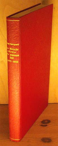 Die dänische Literatur der neuesten zeit (1871-1933)