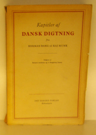 Kapitler af dansk digtning