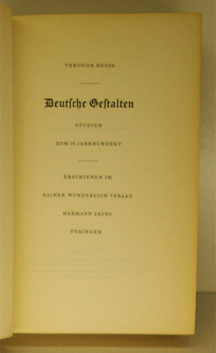 Deutsche Gestalten. Studien zum 19. jahrhundert
