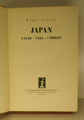 Japan. I gaar - i dag - i morgen