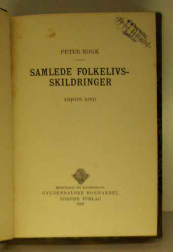 Samlede Folkelivsskildringer