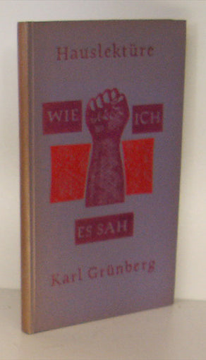 Wie ich es sah- Erzählungen