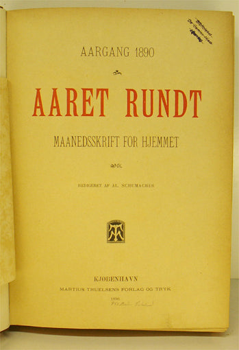 Aaret rundt, aargang 1890