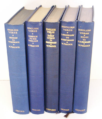 English verse. in five volumes