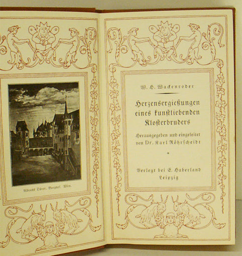Herzergießungen eines kunstliebenden Klosterbruders.