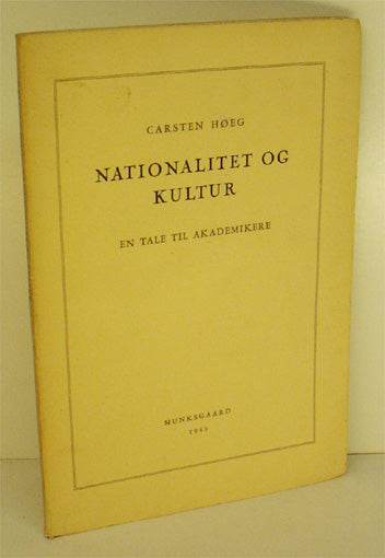 Nationalitet og kultur