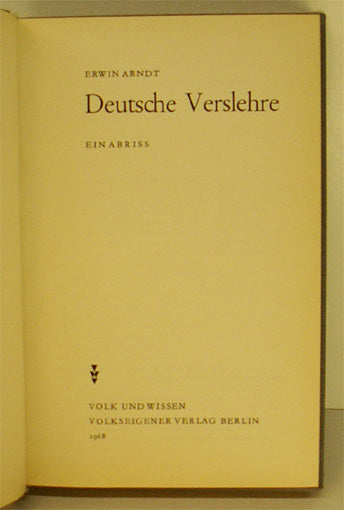 Deutsche Verslehre