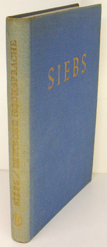 Siebs. Deutsche Hochsprache. Bühnenausprache.