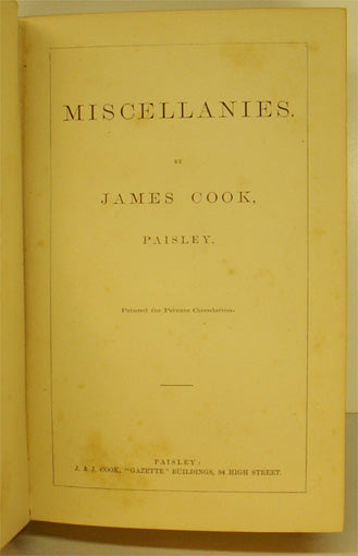 Miscellanies