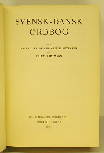 Svensk-dansk ordbog
