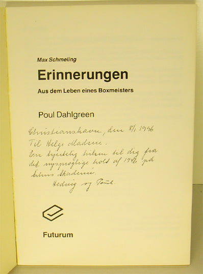 Erinnerungen. Aus dem Leben eines Boxmeisters