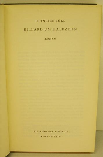 Billard um halbzehn