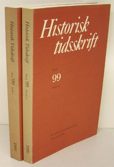 Historisk Tidsskrift. bind 99 hefte 1-2