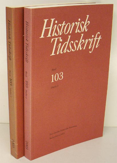Historisk Tidsskrift. bind 103 hefte 1-2