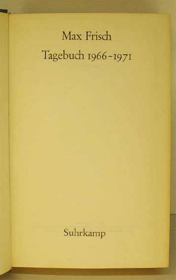 Tagebuch 1966-1971