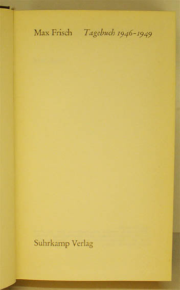 Tagebuch 1946 - 1949