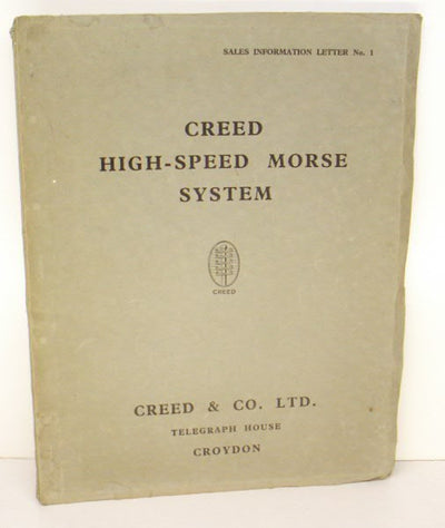 Creed high-speed Morse system