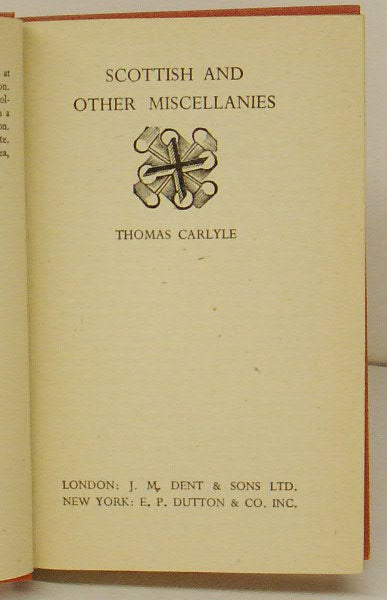 Scottish and other Miscellanies