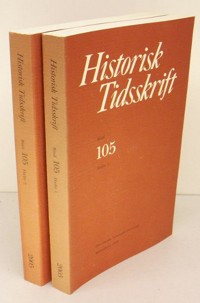 Historisk Tidsskrift. bind 105 hefte 1-2