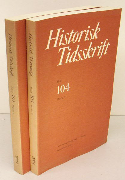 Historisk Tidsskrift. bind 104 hefte 1-2
