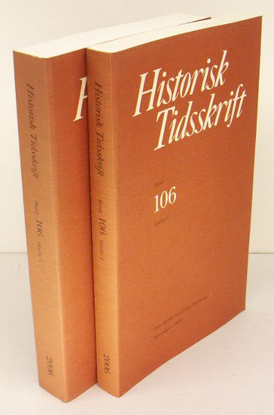Historisk Tidsskrift. bind 106 hefte 1-2