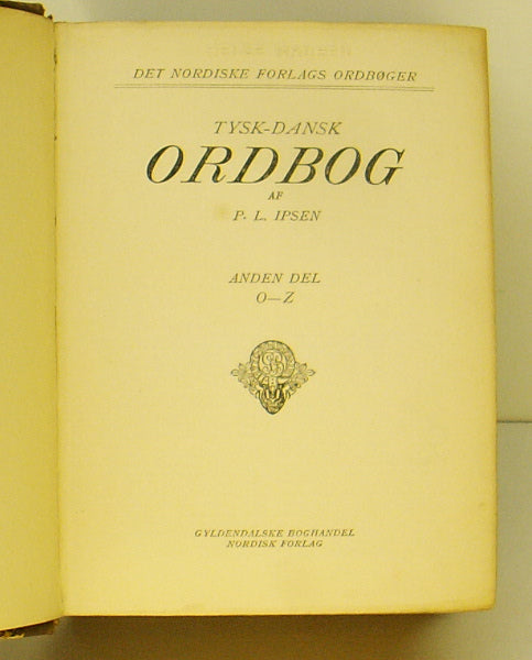 Tysk-dansk ordbog