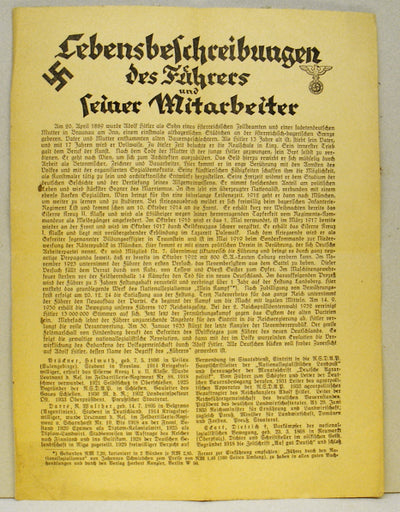 Lebenbeschreibungen des Führers