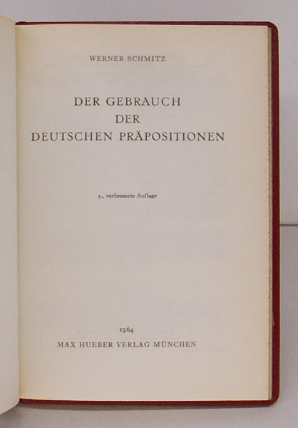Der gebrauch der deutschen präpositionen