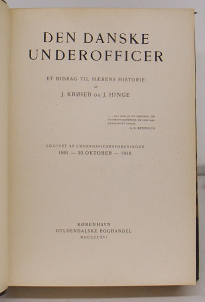 Den danske underofficer