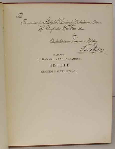 Selskabet  De Danske Vaabenbrødres historie