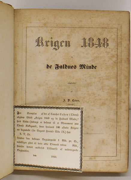 Krigen i Aarene 1848, 1849, 1850