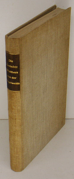 Die Gedighte Walters von der Vogelweide