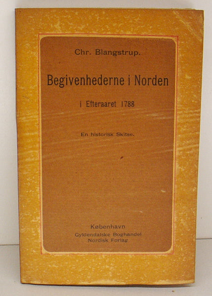 Begivenhederne i Norden i Efteraaret 1788