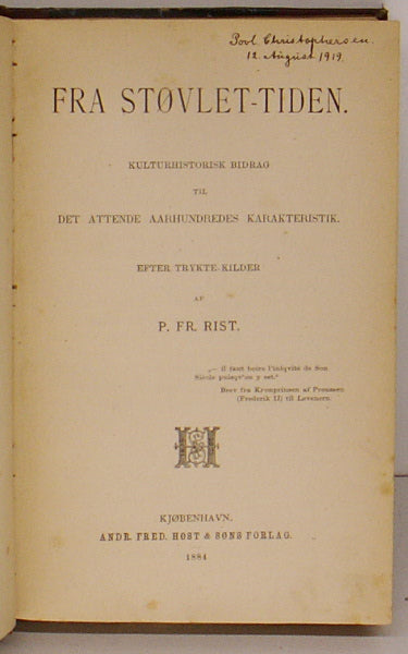 Fra Støvlet-tiden
