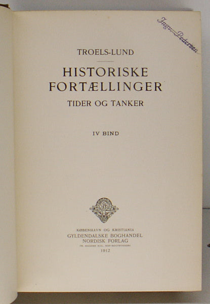 Historiske fortællinger, IV. bind